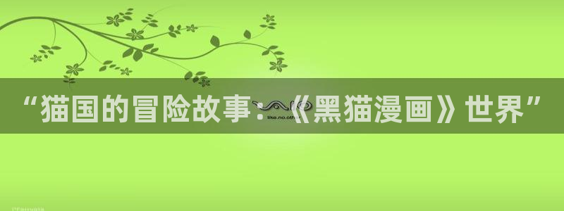 51漫画软件下载：“猫国的冒险故事：《黑猫漫画》世界”